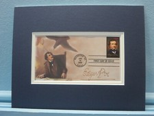 Honrando a Edgar Allan Poe y portada del primer día del sello de Edgar Allan Poe