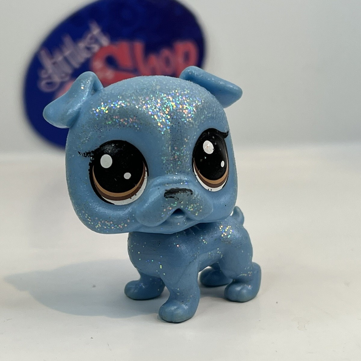 GLITZ BULLDOGGER BULLDOG DOG #2-S4 - Authentic Littlest Pet Shop