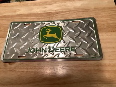 Collectible Licensed John Deere Tire Tread Vehicle License Plate 3 Years Old