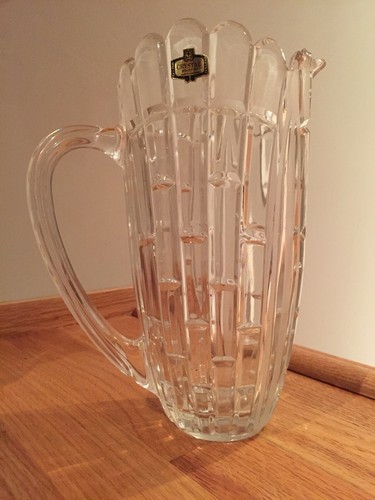 VTG Kristal Zajecar 24% Lead Crystal Glass Pitcher Yugoslavia NEAR MINT - Picture 3 of 10