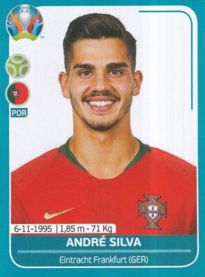 POR27 ANDRE SILVA # PORTUGAL STICKER PANINI UEFA EURO 2020