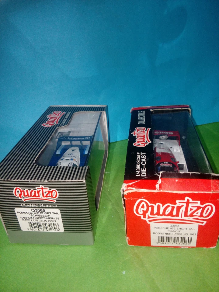 PORSCHE 956 QUARTZO 1000KM NURBURGRING/HOCKENHEIM 1/43 METAL Q 3058/3069 Foto 2 de 2