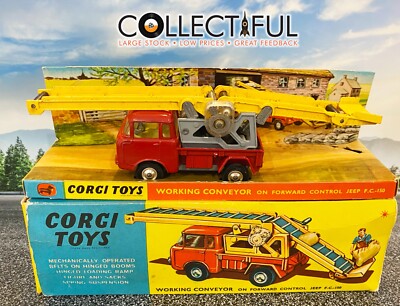 CORGI TOYS 1001 コーギー 大型トレーラー CORGI TOYS #64 - WORKING CONVEYOR ON FOWARD CONTROL JEEP - IN