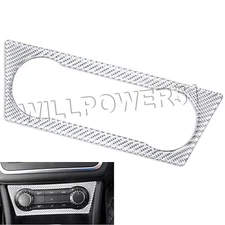 Real Carbon Fiber Silver Climate Control Frame Trim Fits 14-20 X156 GLA250 GLA45