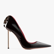 Womens Pointy Toe Rivet Pumps Shoes Clubwear Slip On Stiletto Metal High Heel