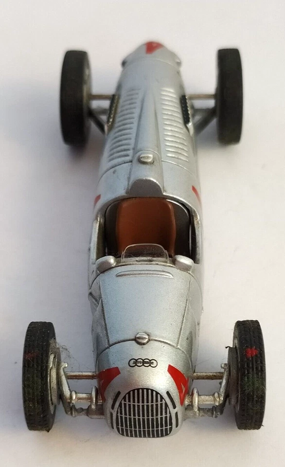 EDICOLA USATO 1:43 AUTO DIE CAST AUTO UNION TYPE C #4 ARGENTO EDI 14 VARIE - Immagine 4 di 4