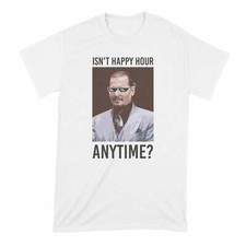 Isnt Happy Hour Anytime Shirt Johnny Depp Tshirt Court