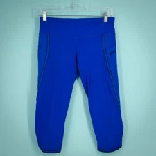 Lululemon Size Small S Harbor Blue Top Speed Crop Cropped Active Tight Leggings