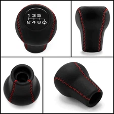 MITSUBISHI SHIFT KNOB RED STITCH 8 9 EVO 3000GT VR-4 GTO 6 SPEED DODGE STEALTH