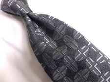 Robert Talbott Gray Geometric NECK TIE 4 "W/60"L Made in USA