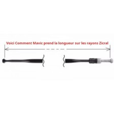 Rayons VTT Réparation Lot De 36 Rayons De Vélo Argentés 13G - Longueur