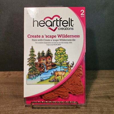 Heartfelt Creations Create A 'Scape Wilderness HCPC-3894 Cling Stamp