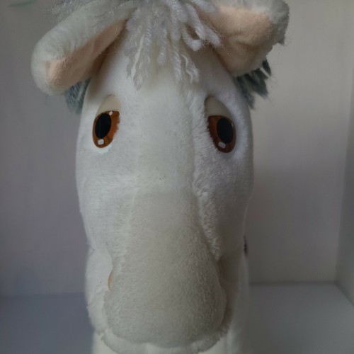 Cabbage Patch Kids White with Spots Pony Horse Plush Stuffed Toy Saddle 1984 - Picture 8 of 14
