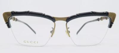 New Gucci GG0660O 001 Black & Gold Eyeglasses 58/15/140 | eBay display picture 2