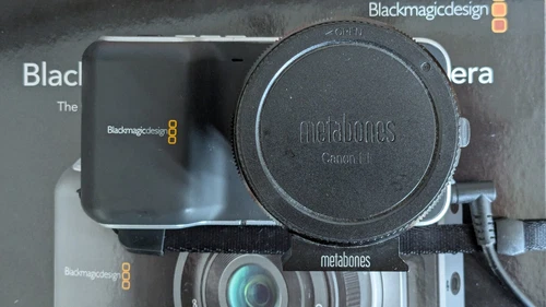 Blackmagic Pocket Cinema Camera Original HD & metabones EF to M43 adapter