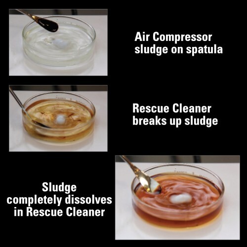 RESCUE Air Compressor Cleaner Oil Additive &ndash; 3 Step Remove VARNISH & CARBON 1gal
