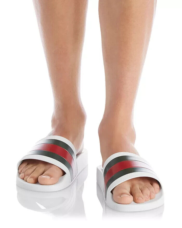 AUTHENTIC Gucci Pursuit Pool Slides White Size: G9/US 9.5 AUTHENTIC Gucci Pursuit Pool Slides White Size: G9/US 9.5