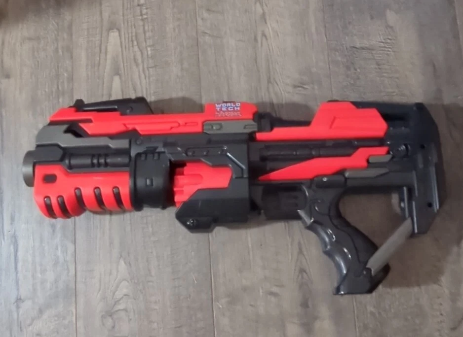 World Tech Warrior Red Renegade Motorized Rapidfire Dart Blaster