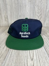 AgraTech K-Products Trucker Hat Snap Back Cap Mesh Farming Seed Green Vintage