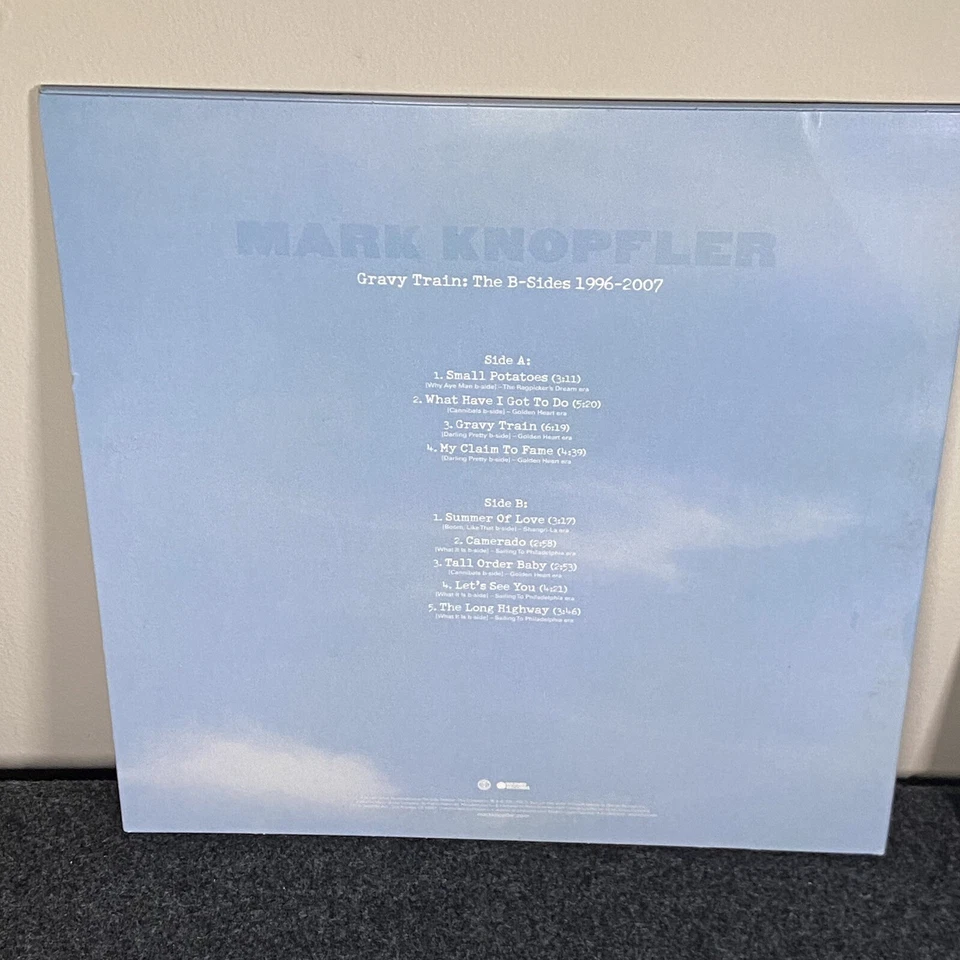 Mark Knopfler Gravy Train The B-Sides 1996-2007 Vinyl Record 2021 No Barcode - Image 3 of 4