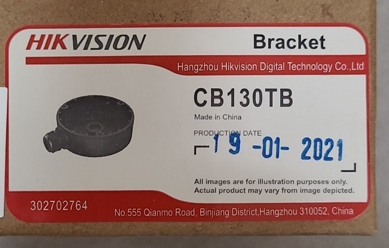Hikvision Bracket Conduit Base 130mm CB130TB Black eBay