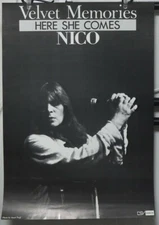 Nico / VELVET MEMORIES HERE SHE COMES 1986 Japan Original Promo Poster B2 20x28