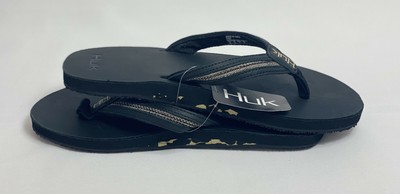 huk men's flip flops