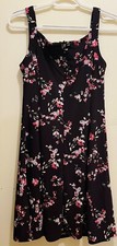 Chaps Women’s Sleeveless  Floral Petite Small Fit & Flare Dress