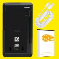 Long Life 1900mAh Durable Battery Charger Cable f Kyocera DuraXV Extreme E4811