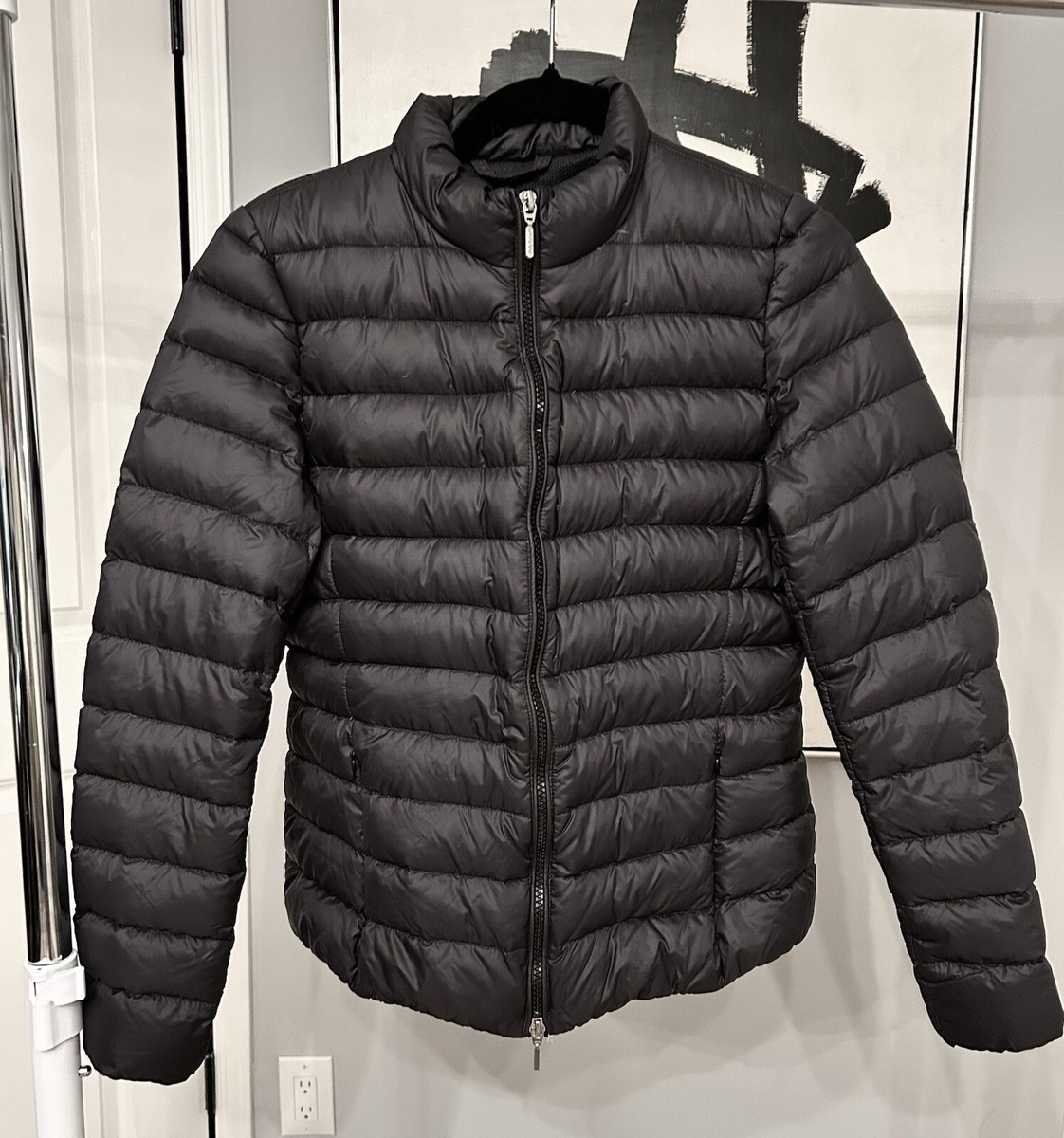 GEOX Respira Lightweight Black Goose Down Jacket Women's Size