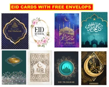 Happy Eid Greeting Cards Packs Eid Ramadan Islamic Muslim Holiday Greeting/Gifts