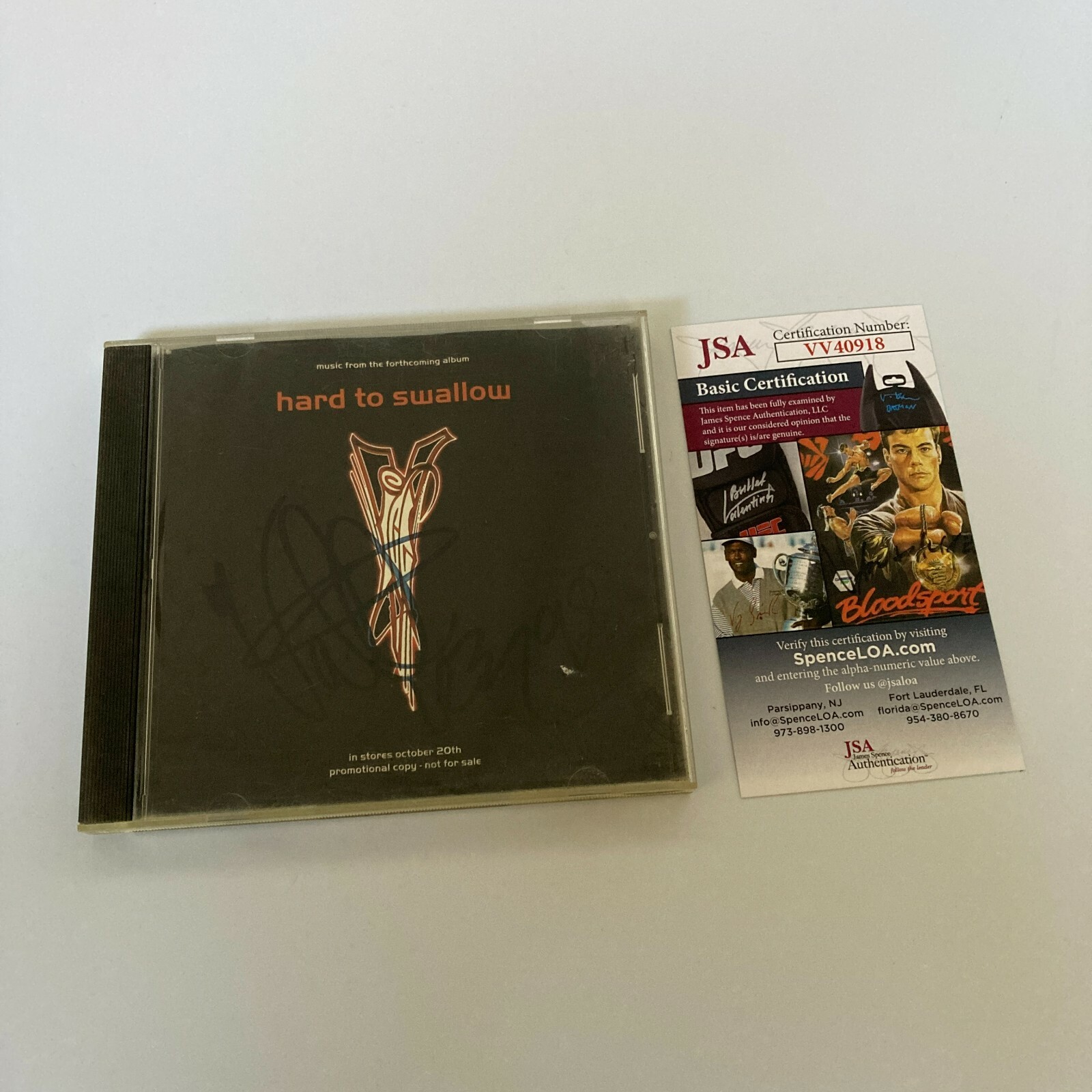 Vanilla Ice Autographed Signed Hard To Swallow Cd JSA COA 