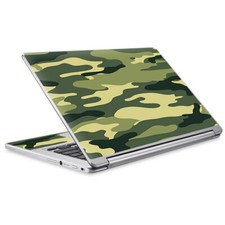 Skins for Acer Chromebook R-13 Decals wrap Green Camo original Camouflage