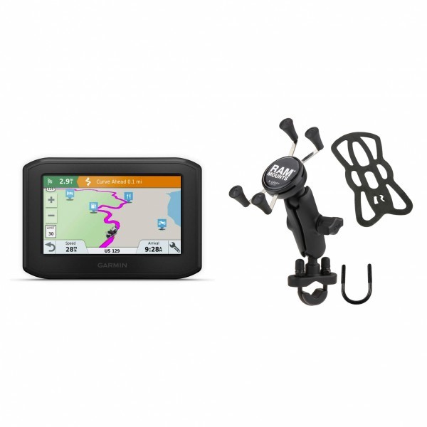 Garmin zumo 396 LMT-S Motorcycle GPS + RAM-B-149Z-UN7U X-Grip 