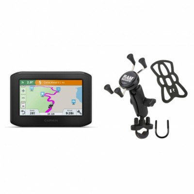 GARMIN ZUMO 396 バイクナビ ガーミン、バイク専用ナビ「zumo 396」。グローブをつけたまま