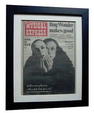 BRIAN ENO+NME RARE ORIGINAL 1974+VINTAGE+GALLERY QUALITY FRAMED+FAST GLOBAL SHIP