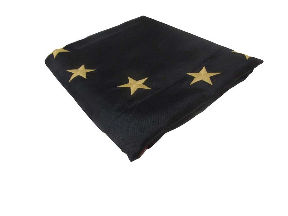 3x5 Embroidered Sewn Historical Betsy Ross Tea Stained 100 Cotton Flag