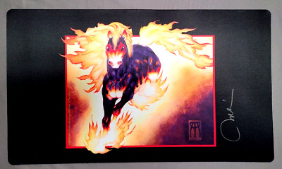 Nightmare Play Mat MTG Playmat SIGNED Melissa Benson OFFICIAL Wizards Magic 