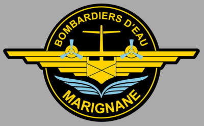 CANADAIR COAT OF ARMS CL415 FIRE BRIGADE MARIGNANE BOMBER WATER STICKER CB081