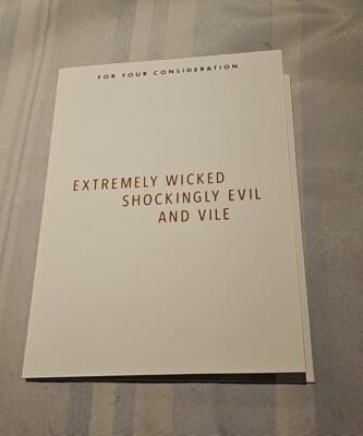 EXTREMELY WICKED SHOCKINGLY EVIL AND VILE Ted Bundy Netflix FYC free shipping 