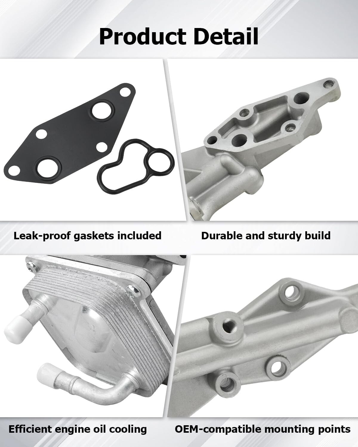 2007-2013 For Nissan Altima Rogue Sentra 2.5L Engine Oil Cooler Kit with Gasket