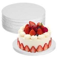 6 Pezzi Staffa Fondo Cartone Torta Dessert Base Rotonda Tavole Ondulate Bambino