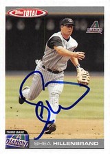 Shea Hillenbrand autographed baseball card (Diamondbacks) 2004 Topps Total #55