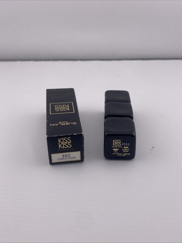 Guerlain Kisskiss Tender Matte Lipstick - # 880 Caress Plum 2.8g/0.09oz NIB - Picture 5 of 5
