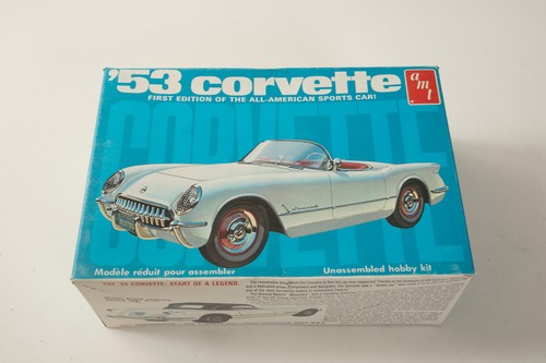 AMT 53 Chevrolet Corvette (HSE-1) Modellino Auto (JSF6) Kit 1:25 T310 Made USA No UPC - Foto 1 di 15