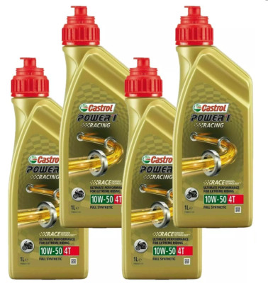 INSPEKTIONSSET 4 LITER CASTROL 10W50 RACING ÖL 100% SYNTHETISCH FÜR MOTORRAD