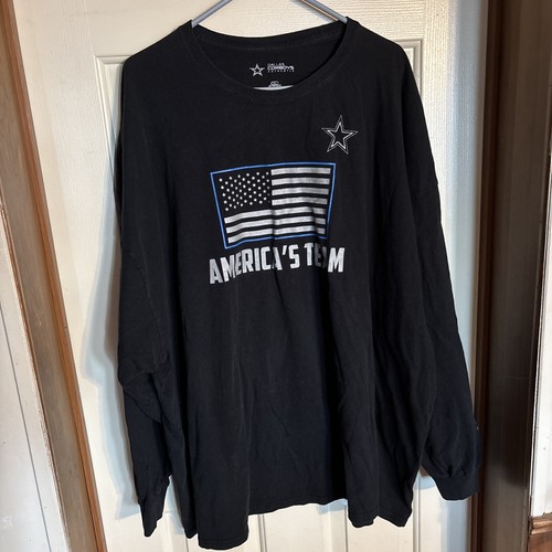 Dallas Cowboys Authentic "America's Team" Langarmshirt 5XL MARINEBLAU US-FLAGGE
