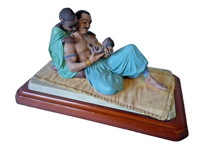 Limited Edition Thomas Blackshear Ebony Figur Vision s Called ''The Family''