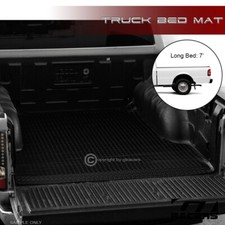 For 1983-2012 Ford Ranger 7 Ft84 Blk Rubber Diamond Truck Bed Floor Mat Liner