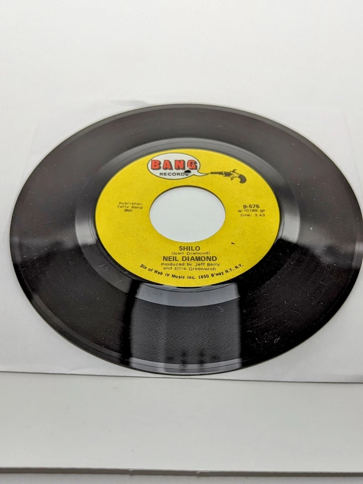 Neil Diamond "Shilo" 1970 Bang Records B-575 BB-Hole Lable Foto 4 de 4
